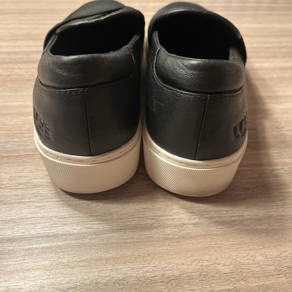 UGG Women's Black Chayze Leather Slip On Sneaker‎ Size 9.5 - Picture 3 of 8